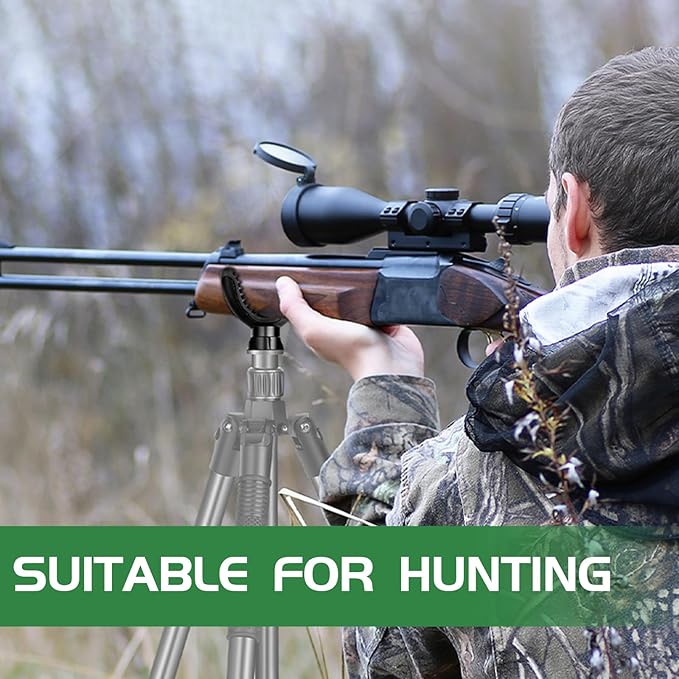 TONYBOO TV-1 V Yoke Holder,Shooting Rest Shooting Tripod Rifle Rest,Shooting Stick Gun Rest, Monopod Bipod Tripod Mount for Rifle Stand,360 Rotation V Yoke Head for Outdoors Activities