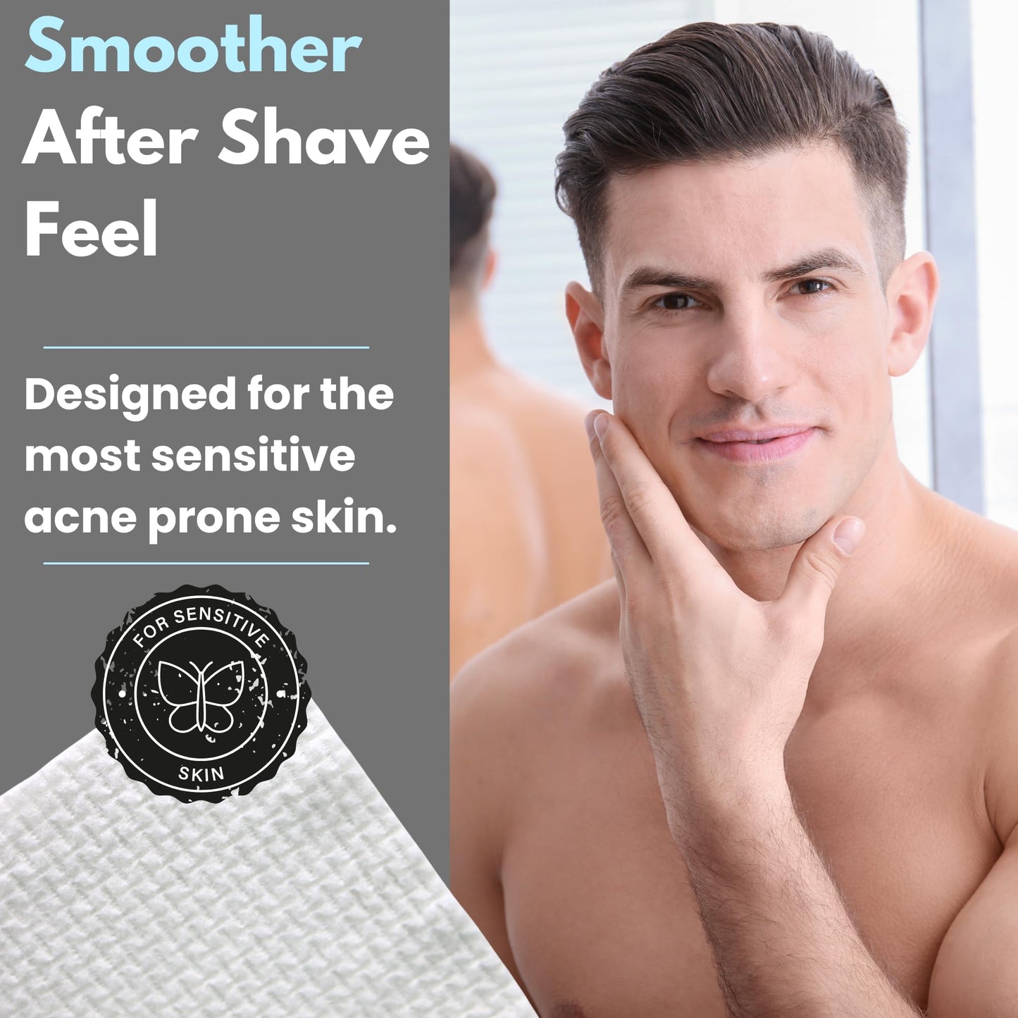Large Disposable Face Towels, Facial Wipes, Super Soft and Thick Shaving Face Towels XL, Daily Makeup Remover Tissues, Dry Clean