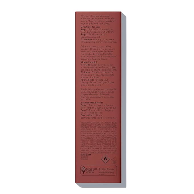 Revlon Liquid Lipstick with Clear Lip Gloss, ColorStay Overtime Lipcolor, Stocking Stuffer for Women, 340 Eternally Tan, 0.07 fl oz