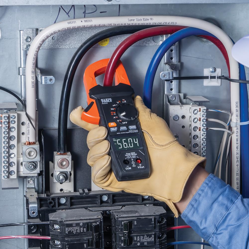 Klein Tools CL810 Digital Clamp Meter, Auto Ranging TRMS, AC/DC Volt/Current, LoZ, Continuity, Frequency, Capacitance, NCVT, Temp, More 1000V, Flashlight