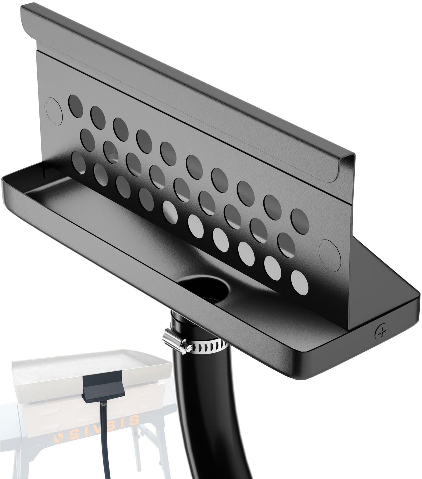 Rear Grease Drainage Funnel for Low Back Blackstone Griddle Upgrade, Rear Grease Catcher, Integrated Grease Trap, Innovative Blackstone Accessories, Flexible Large Capacity, Liners Saving