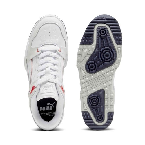pumagolf Slipstream G Golf Shoe, Puma White-DEEP Navy, 15