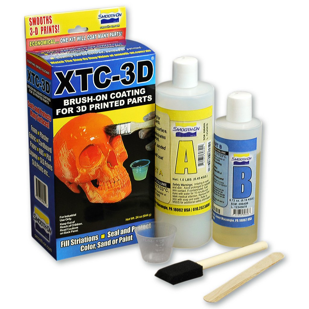 Smooth-On XTC-3D™ 20 3D Print Coating, 24 oz - Brush-On Coating for 3D Printed Parts