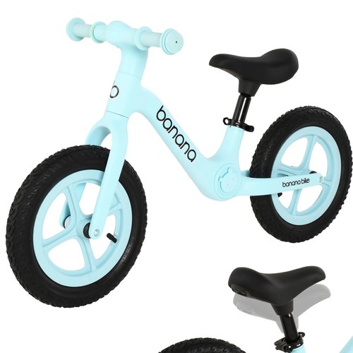 banana bike LT Balance Bike - Lightweight No Pedal Toddler Bike with Adjustable Handlebar and Seat - Bicycle for Kids Ages 2-5 - Design for Early Riding Skills Development - 20x35-Inch, Aqua Rider