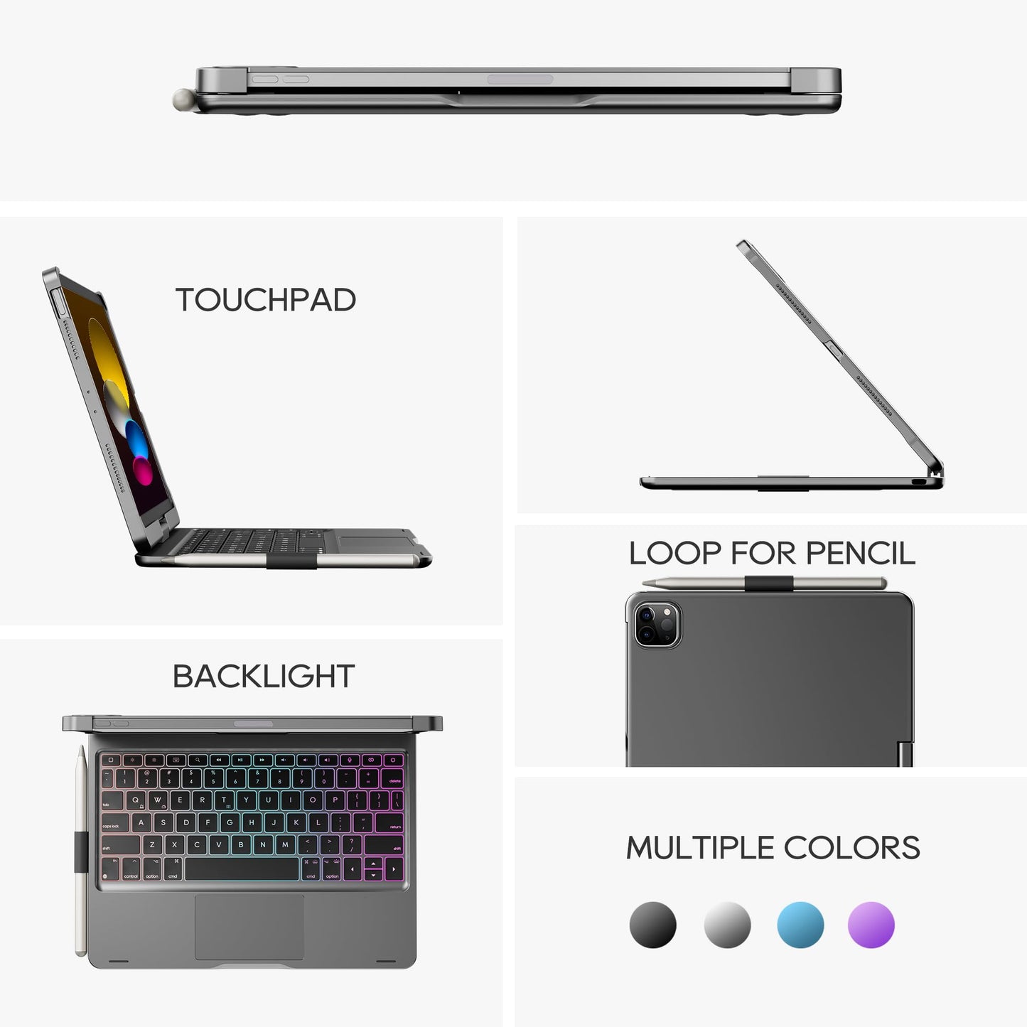 Edaiser Swivel Keyboard Case For Apple Ipad 11Th Gen 2025 (A16)& Ipad 10Th Generation (10.9-Inch); Rotatable Cover And Pencil Ho
