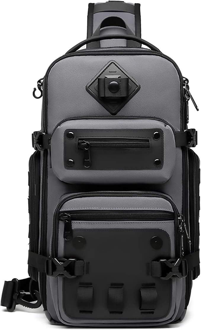 OZUKO Tactical Backpack Chest Sling Bags for Men, Waterproof Crossbody Shoulder Daypack for Outdoor Walking Hiking Trekkin...