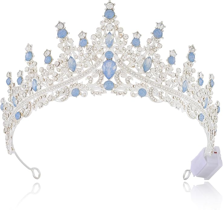 Brishow Light Up Bridal Wedding Rhinestone Tiaras, Crystal Prom Peagant Crowns, Sparkly Homecoming Headband for Women