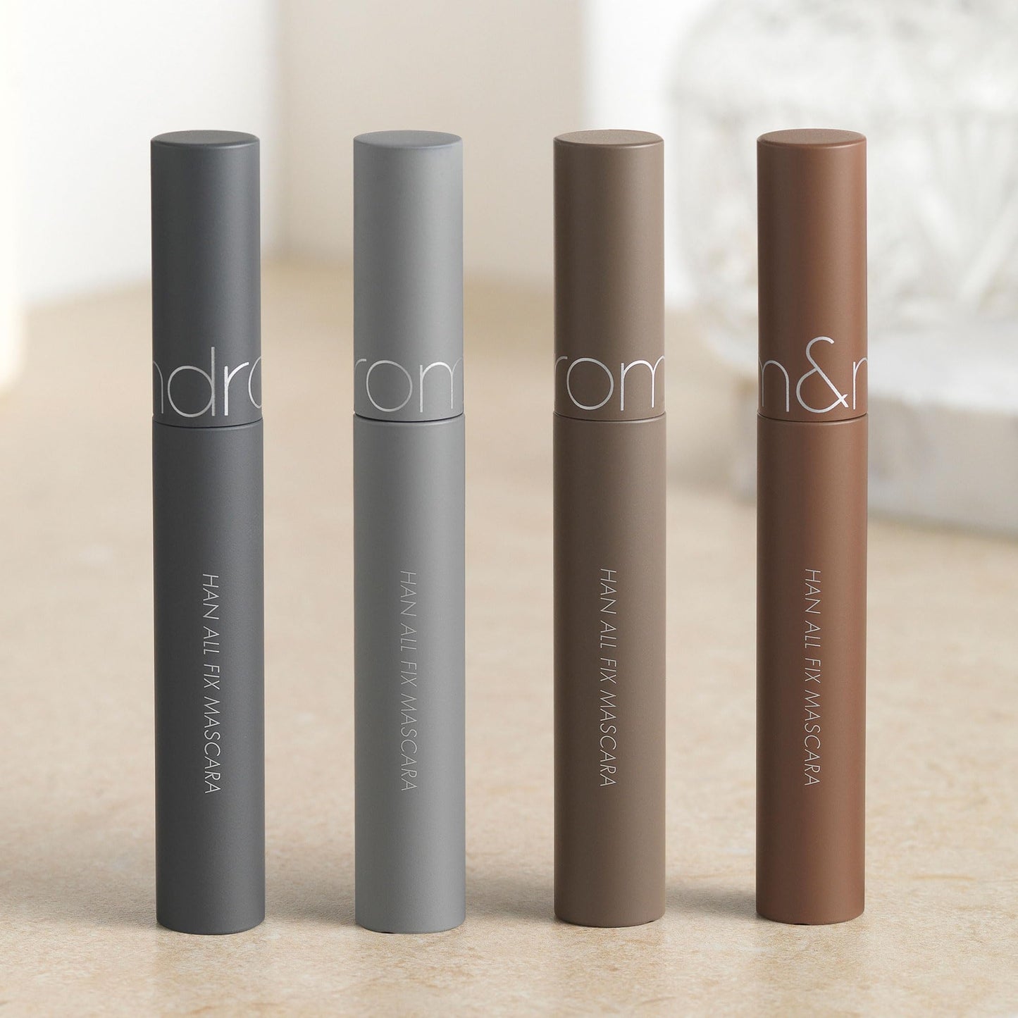 rom&nd HAN ALL FIX MASCARA L02 Long Ash, Intense Length, Smudge-Proof, Clump-Free, Long-Lasting, Volumizing, Buildable & Lightwe