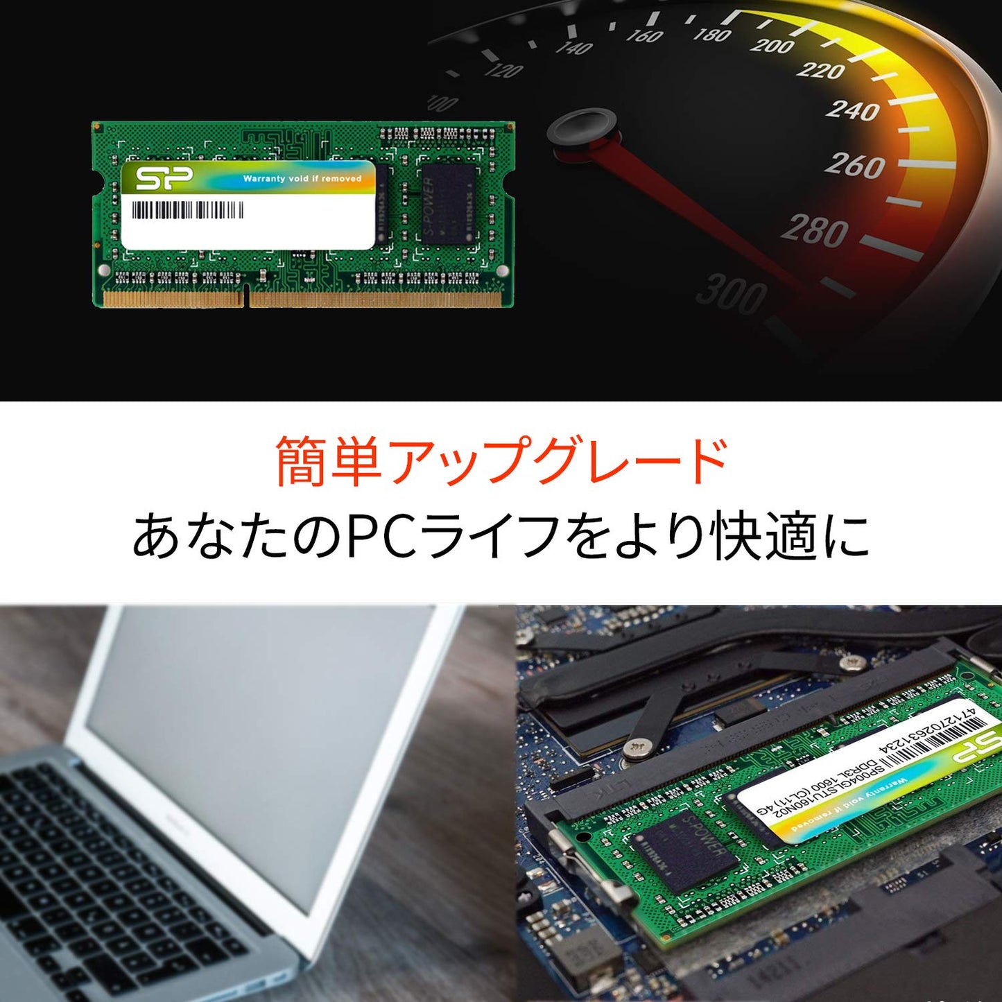 Silicon Power Laptop Memory 1.35V (Low Voltage) Ddr3L 1600 Pc3L-12800 8Gb 204Pin Mac Sp008Glstu160N02