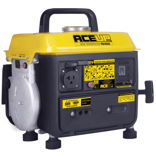 Aceup Energy 1,200W Gas-Powered Generator, Small Portable Generator Camping Ultralight, Epa & Carb Compliant