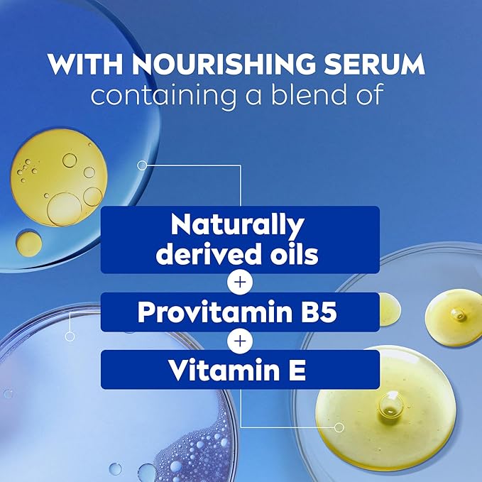 NIVEA Refreshing White Peach and Jasmine Body Wash with Nourishing Serum, Scented Body Wash for Women, Enriched with Provitamin B5 and Vitamin E, 20 Fl Oz Bottle (Pack of 2)