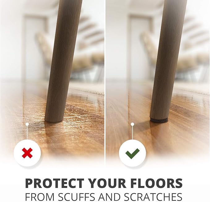 Felt Furniture Pads X-PROTECTOR 8 PCS - Premium 6” x 4 3/8” Heavy Duty Brown Felt Sheets! Cut Large Furniture Pads to The Size You Need - The Best Floor Protectors for Any Hard Floor!