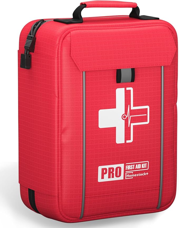 Upgrade - Comprehensive First Aid Kit with Labelled Compartments, Molle System Emergency Kits for Car,Home,Hiking, Backpac...