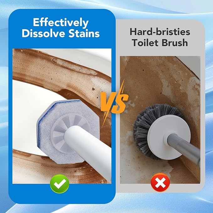 Disposable Toilet Wand Refills for Clorox, 50 Count - Compatible with Clorox Toilet Wand for bathroom Cleaning