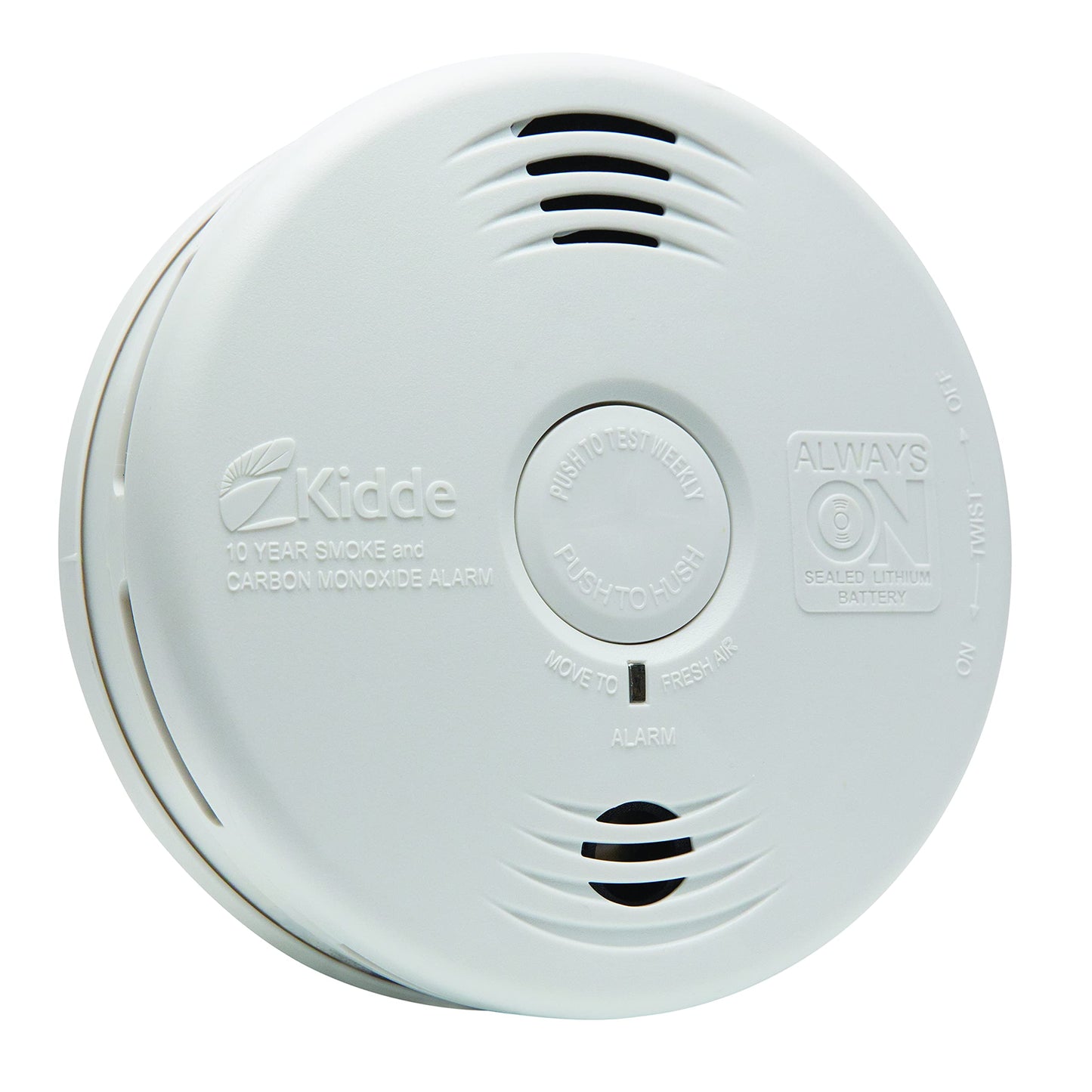 Kidde Hardwired Smoke & Carbon Monoxide Detector, AA Battery Backup, Interconnectable & Smoke & Carbon Monoxide Detector, 10-Year Battery, Voice Alerts