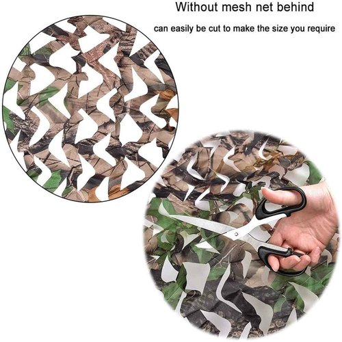FullLit Camo Netting, Camouflage Netting, 20ft×20ft Hunting Blind Camo Net, Army Party Decorations, Sunshade Fence Nets, Camo Mesh, Great for Camping, Shooting, Car Cover, Outdoor