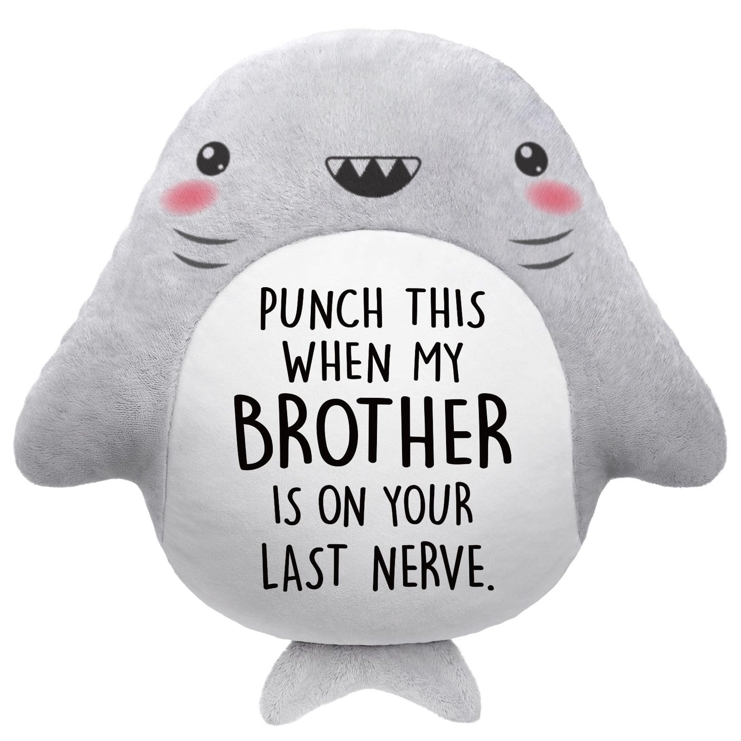 musaecoin Funny Sister in Law Gifts- Novelty Cute Plush Shark Pillow- Wedding/Birthday Gifts for Sister in Law, Engagement/Bridal Shower Gift for Future SIL, Brothers Girlfriend, 15”×15”