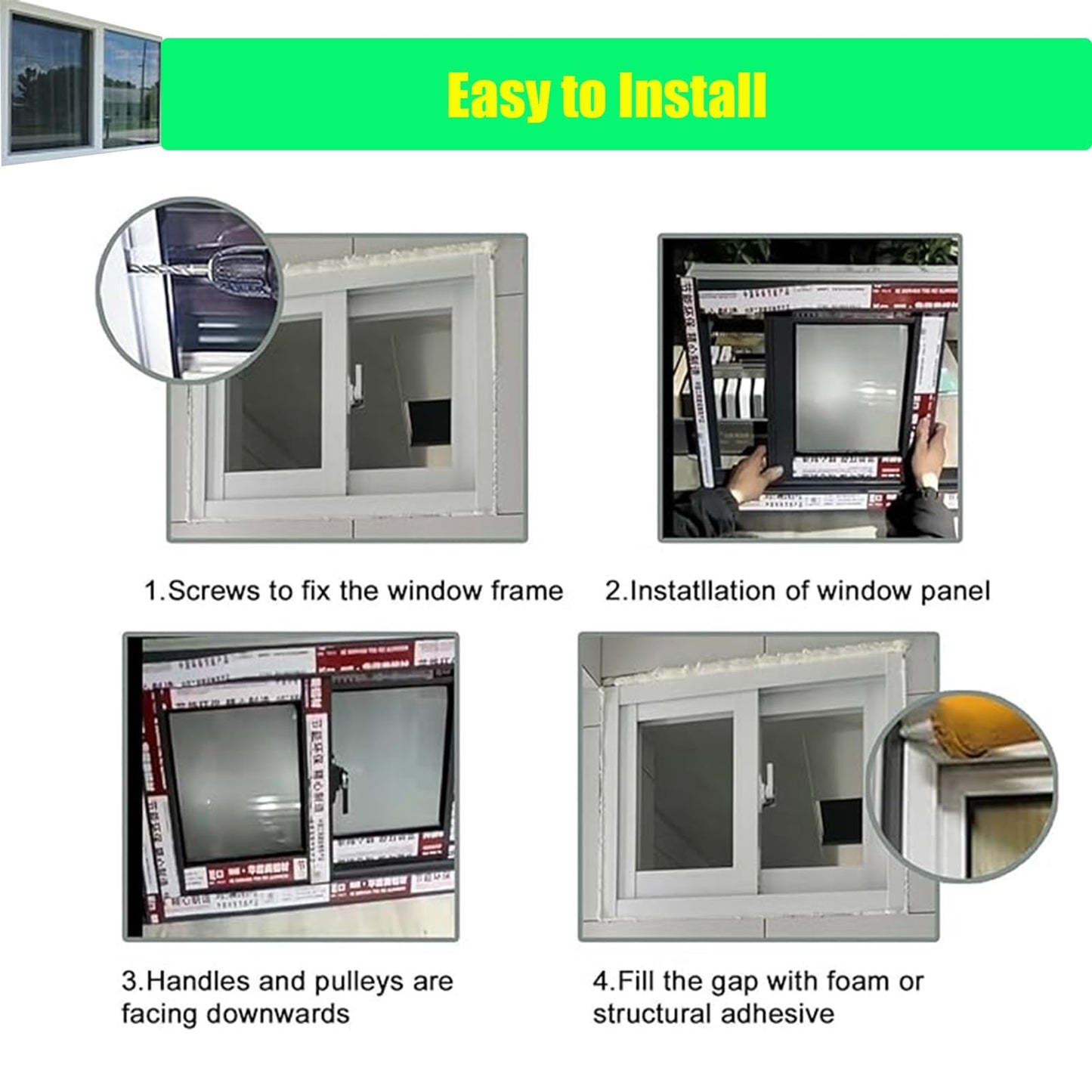 Double Pane Windows for Houses 20 22 24 28 30 32 34 36 38 40 42 44 46 48 50 Inch, Basement Replacement Windows,White, for Sheds, Bathroom, Basement and Chicken Coops,21x12in/53x30cm