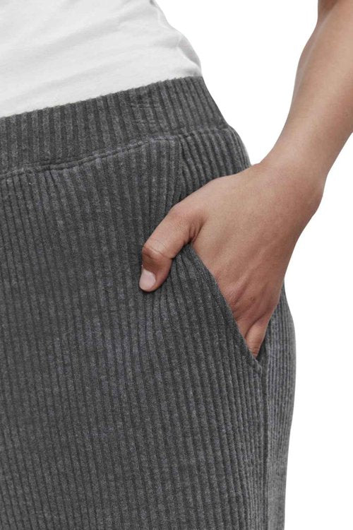 VELVET BY GRAHAM & SPENCER Women's Colleen Triblend Cozy Rib Pant, Charcoal