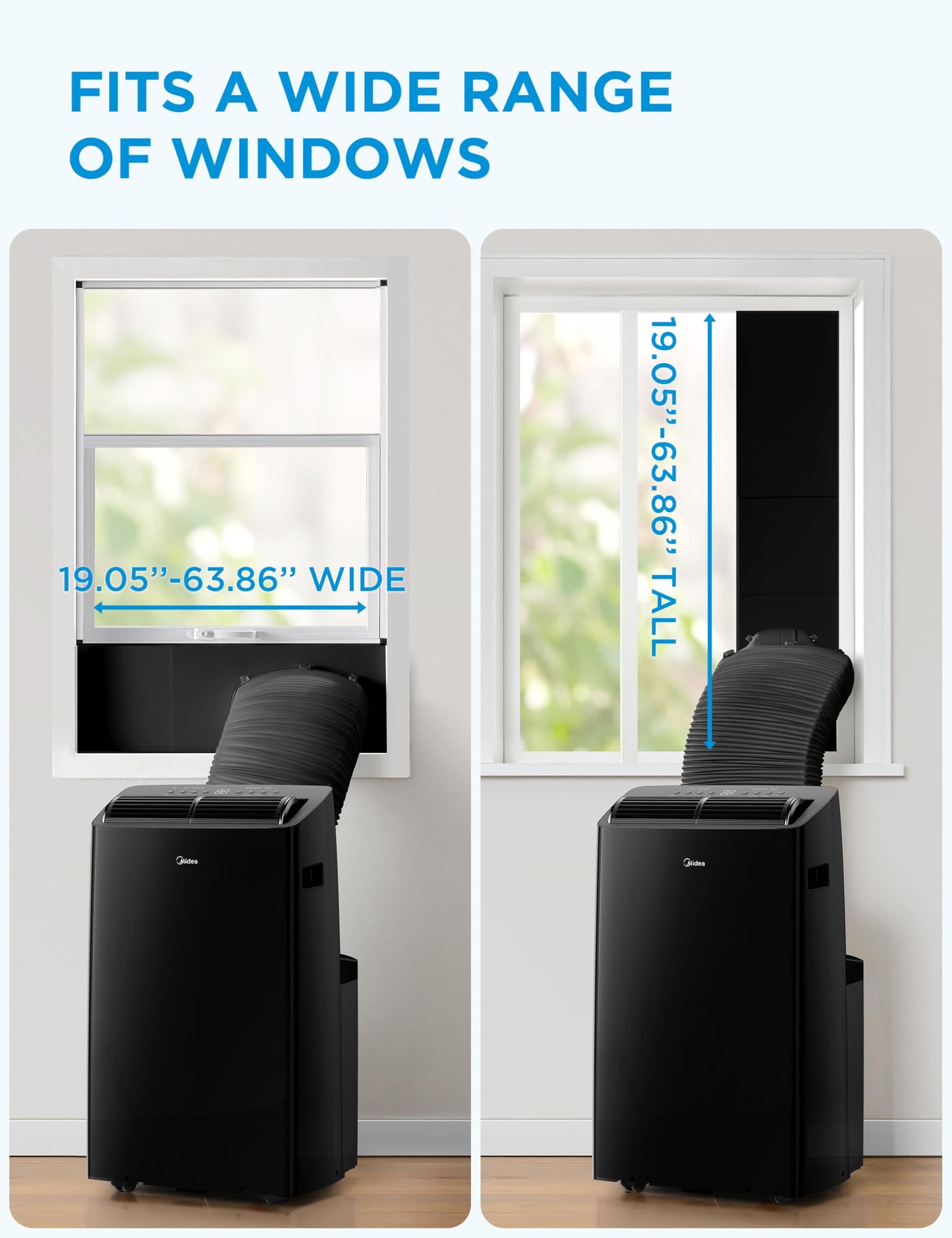 Midea Duo 12,000 BTU (10,000 BTU SACC) High Efficiency Inverter, Ultra Quiet Portable Air Conditioner, Cools up to 450 Sq. Ft., Compatible with Alexa/Google Assistant, Includes Remote, 2026 NEW