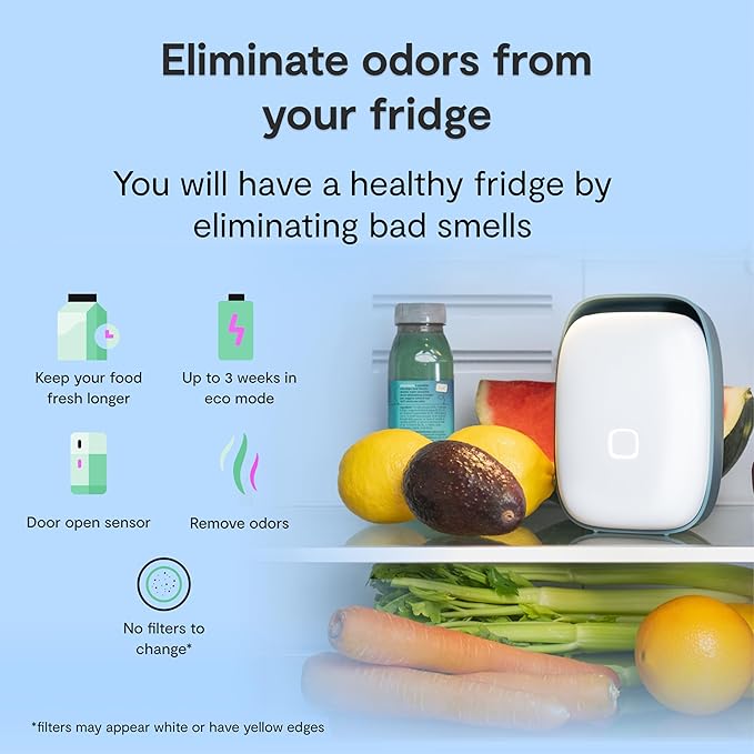 VITESY SHELFY 2 Smart Refrigerator Device | Extends Food Freshness and Reduces Food Waste | Removes Bad Odors | IoT Technology | Photocatalytic and Washable Filter | USB-C Charging