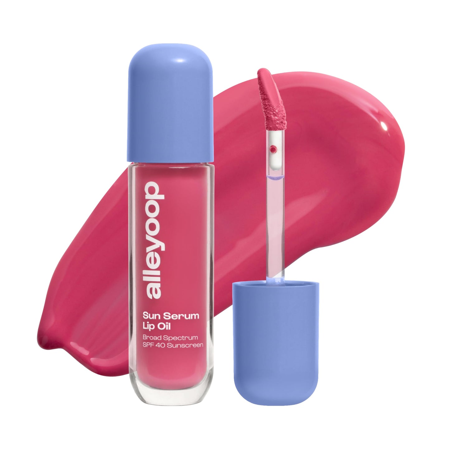 ALLEYOOP Sun Serum Lip Oil SPF 40 - Tinted Lip Oil with SPF, Hydrating Tinted Lip-Moisturizer for Women, Lips Sunscreen for Crac