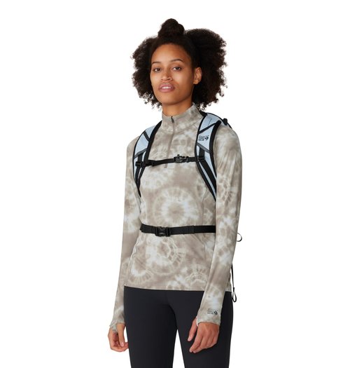 Mountain Hardwear Women's Crater Lake 1/2 Zip, Dunes Spore Dye Print, Large