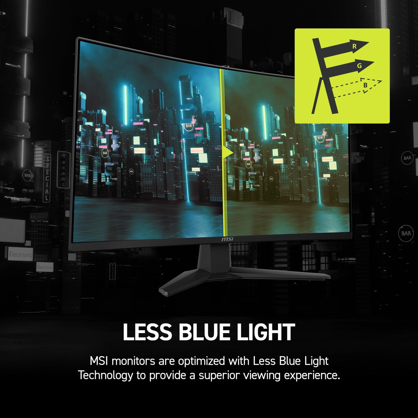 msi MAG 274CF E20 27-inch 1920 x 1080 (FHD) Gaming Monitor, 200Hz, Adaptive Sync, HDMI, DisplayPort, VESA Mountable, Tilt Adjustable, 0.5ms, Black