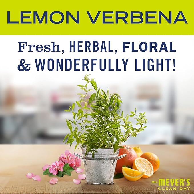 MRS. MEYER'S CLEAN DAY Automatic Dishwasher Pods, Lemon Verbena, 20 Count