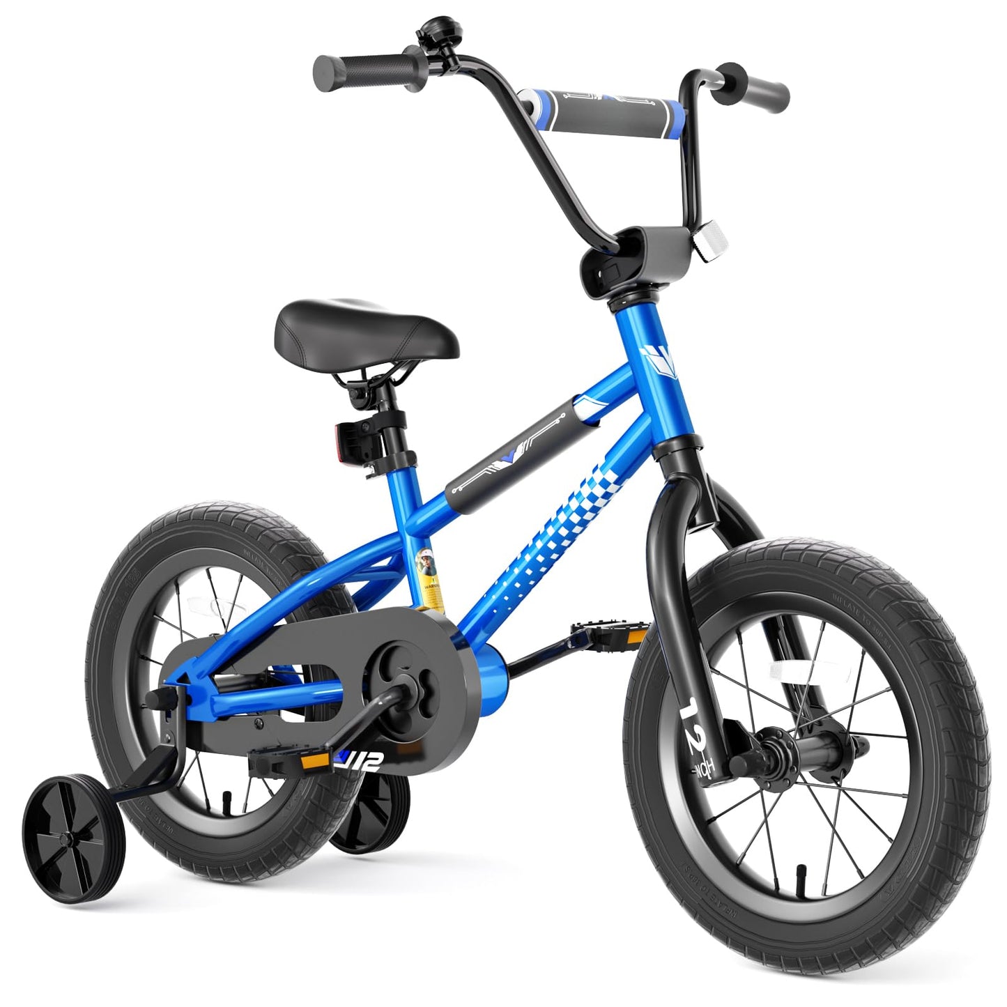 KORIMEFA Toddler Bicycle Kids 12 14 16 inch Bike with Traning Wheel Boys for 1-8 Ages Girls BMX Style Cycle, Coaster Brake, Durable Design, Rider Height 32-50 Inch