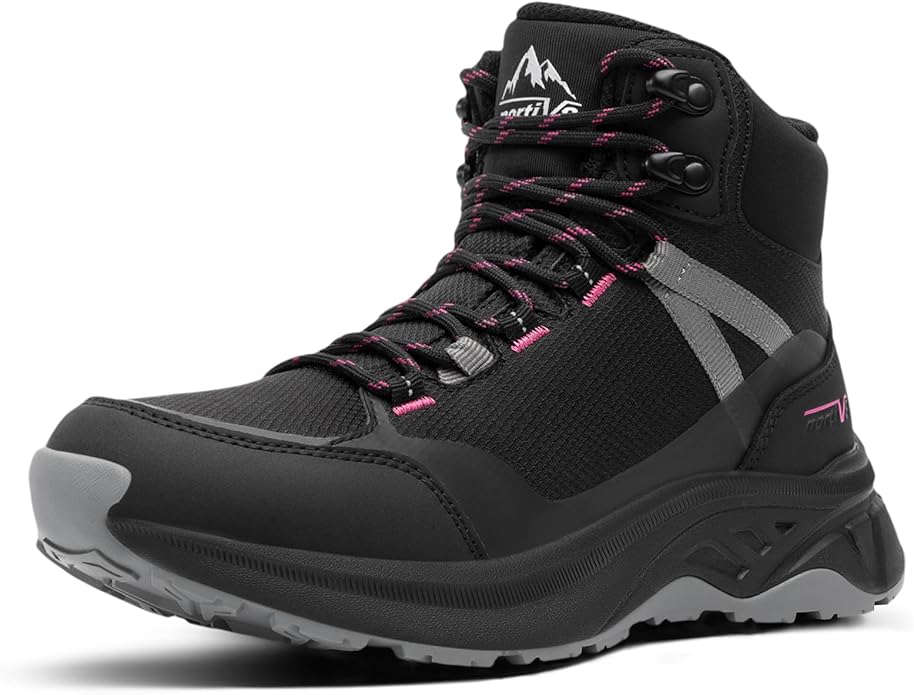NORTIV 8 Women's Hiking Boots Waterproof Lightweight Outdoor Trekking Comfortable Non-Slip Backpacking Camping Ankle Boot ...