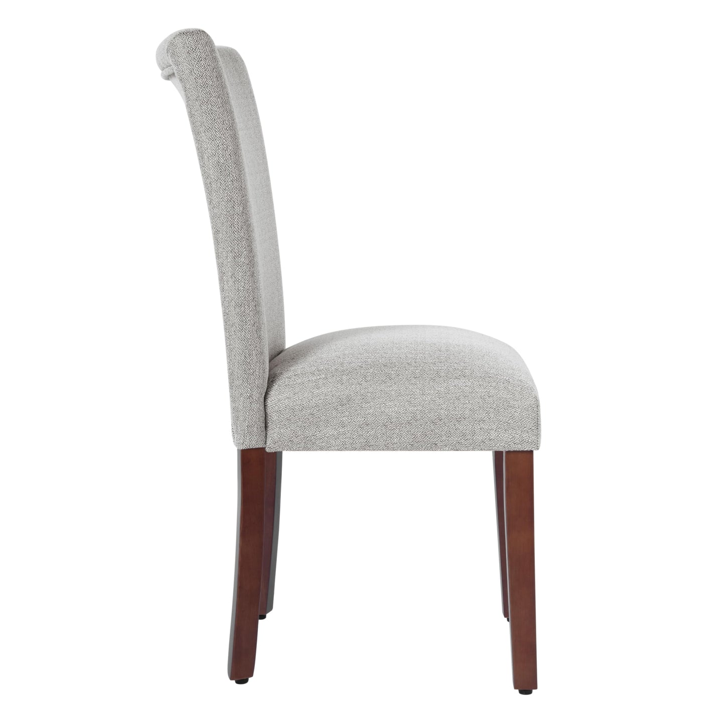 HomePop Parsons Classic Upholstered Accent Dining Chair, Single Pack, Light Grey