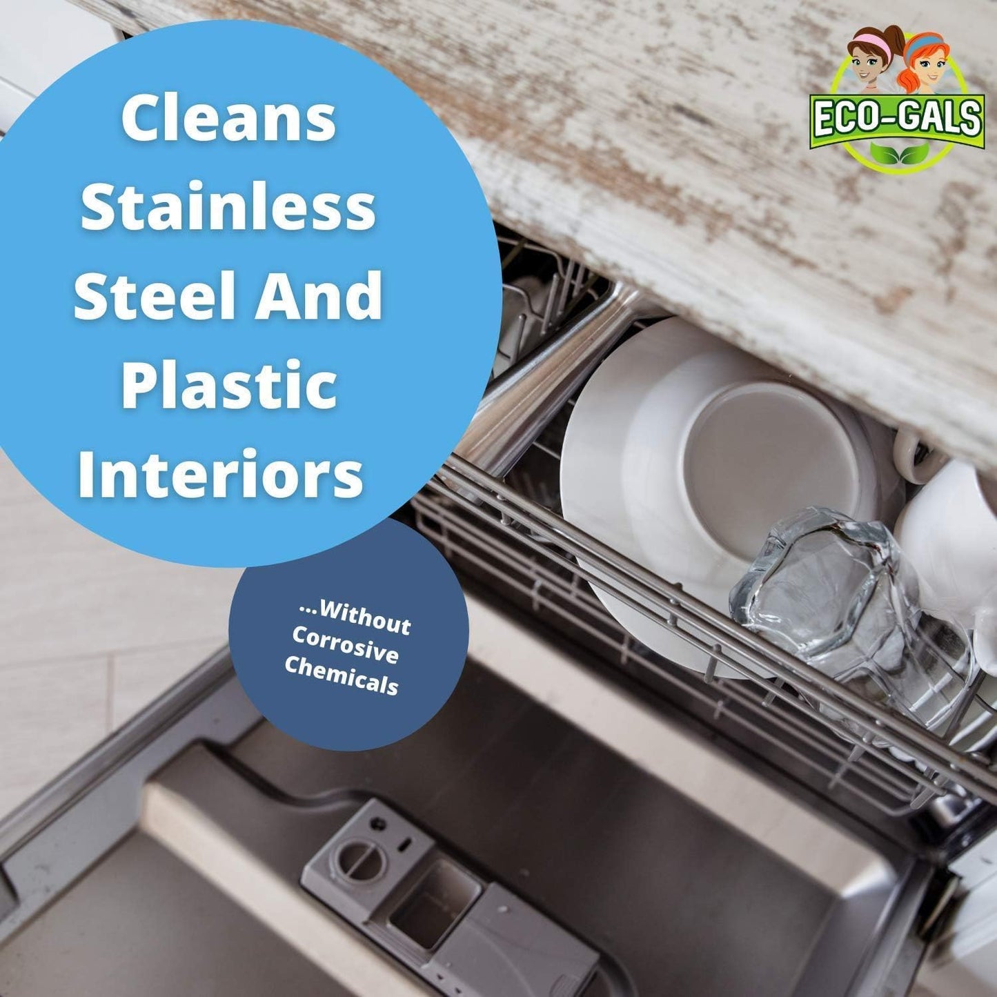 Dishwasher Cleaner - 12 Tablets - 12 Month Supply - Unscented