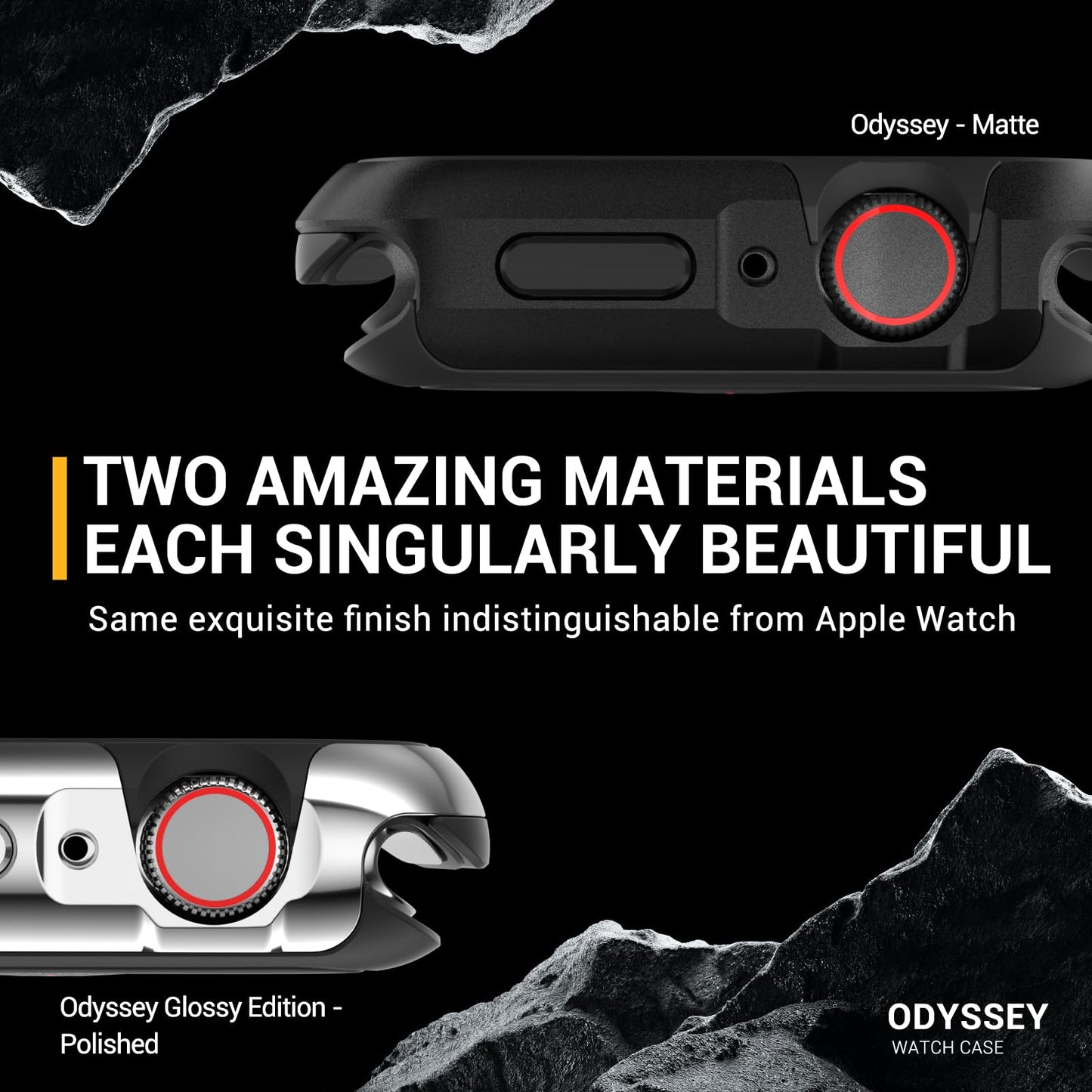 Mageasy Aircraft-Grade Aluminum Rugged Case For 41Mm Apple Watch Series 9, 8, 7 | 2 In 1 Metal Hard Shell With Shockproof Inner