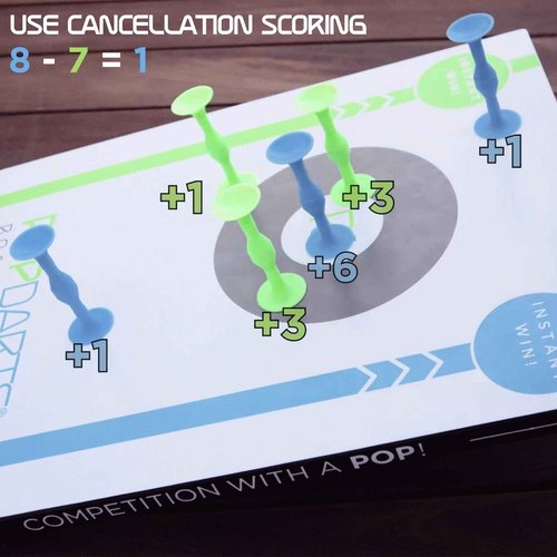 POPDARTS Board Edition (1 Board) - Fun Backyard, Indoor or Outdoor Toss Game - Requires Skill - Easy Set Up & Fun to Play!
