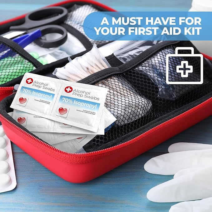 Alcohol Prep Pads - 70% Isopropyl Alcohol Wipes, 1000 Pack Individually Wrapped Alcohol Pads Bulk - Great for Home, Medical and First Aid Kits
