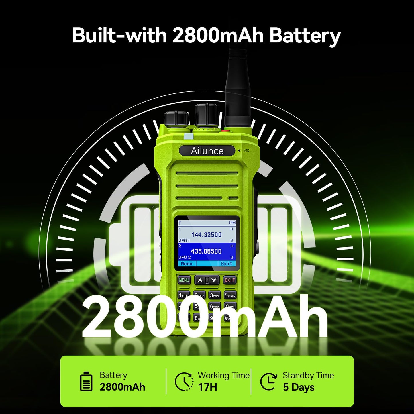 Retevis Ailunce Ha1G Gmrs Radio, Long Range Walkie Talkies, Ip67 Waterproof Two Way Radio, Noaa Weather Alerts, Usb-C Charging,