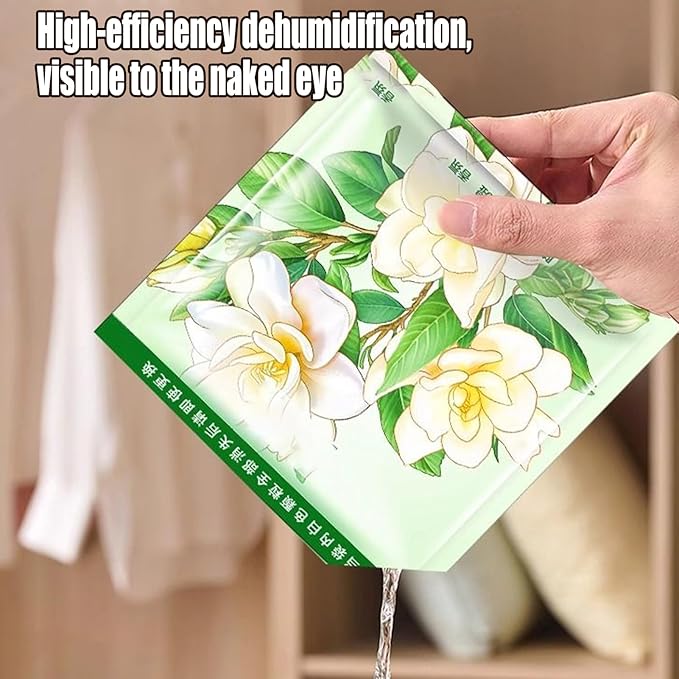 Closet Moisture Absorbers, Hangable Dehumidifier Bags, Scented Humidity Remover Packs for Dormitory Apartment Home Closet Wardrobe Bathroom Laundry Storage Basement RV Garage Odor Control