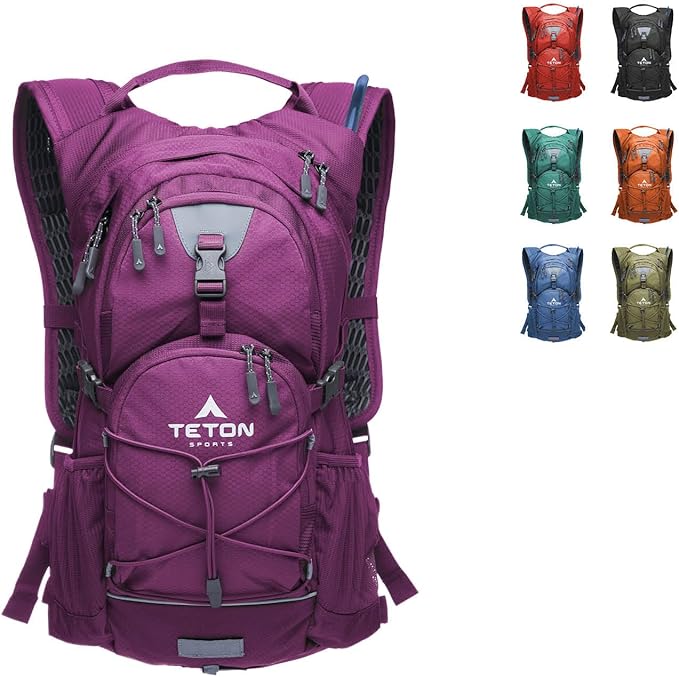 Teton Oasis/Trailrunner Hydration Backpack – Lightweight Water Pack with 2L/3L Bladder for Hiking, Running, Cycling, Bikin...