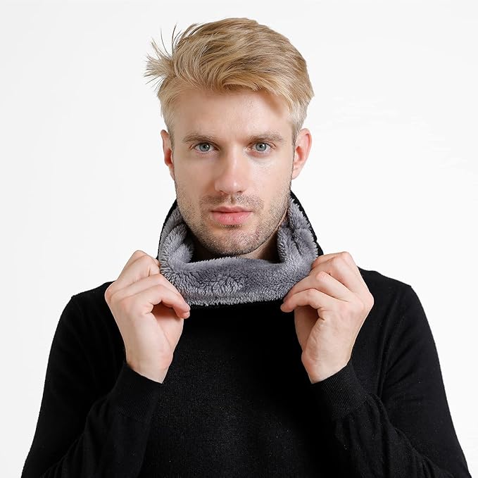 Winter Scarf Neck Warmer Gaiter Face for Men Women Warm Fleece Ski