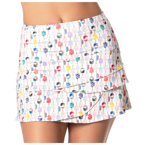Lucky In Love Women's Long Pickleball Scallop Skirt