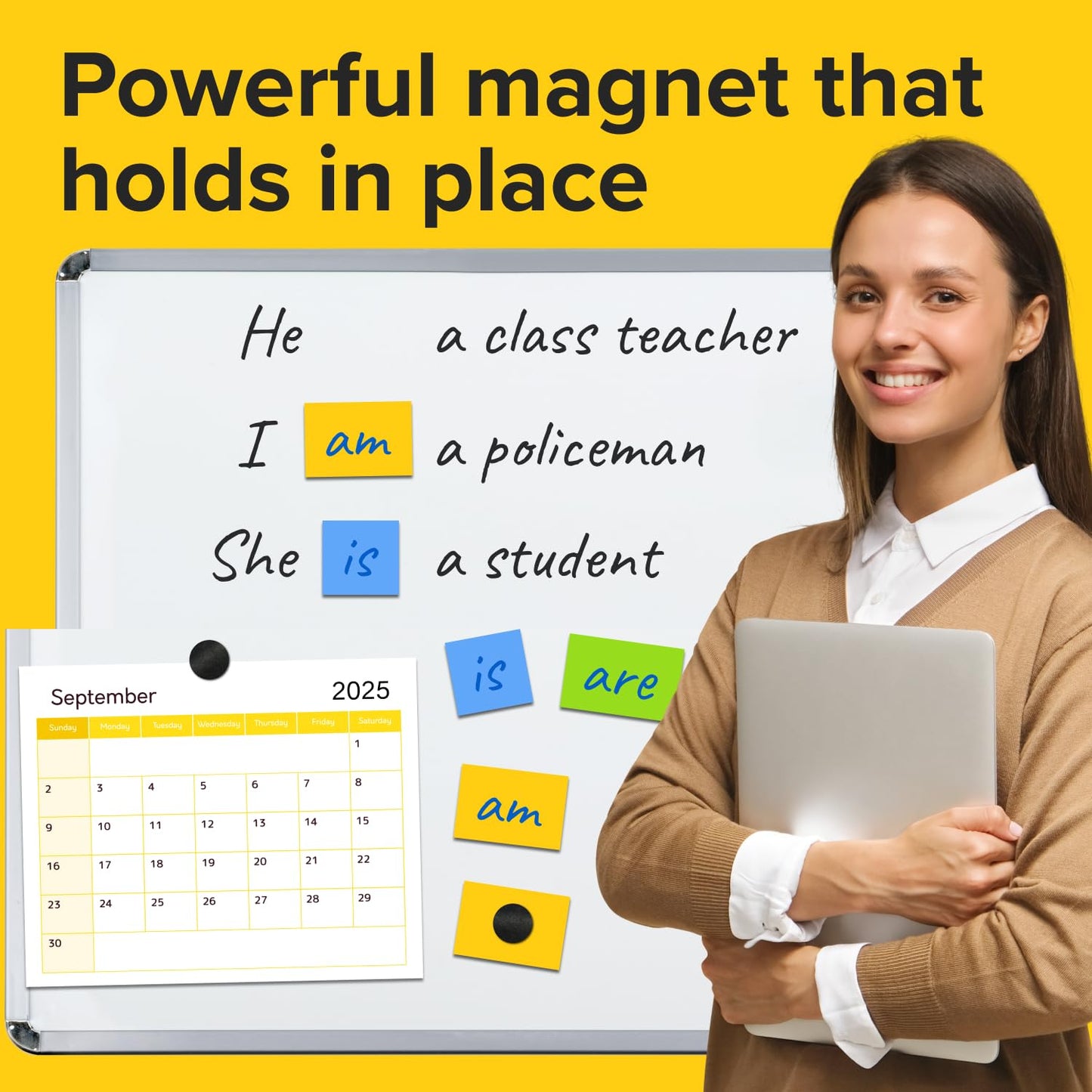 Peel-&-Stick Flexible Adhesive Magnets - 320 Magnetic Dots for Office Supplies, Whiteboard, Crafts, Fridge, & School Projects