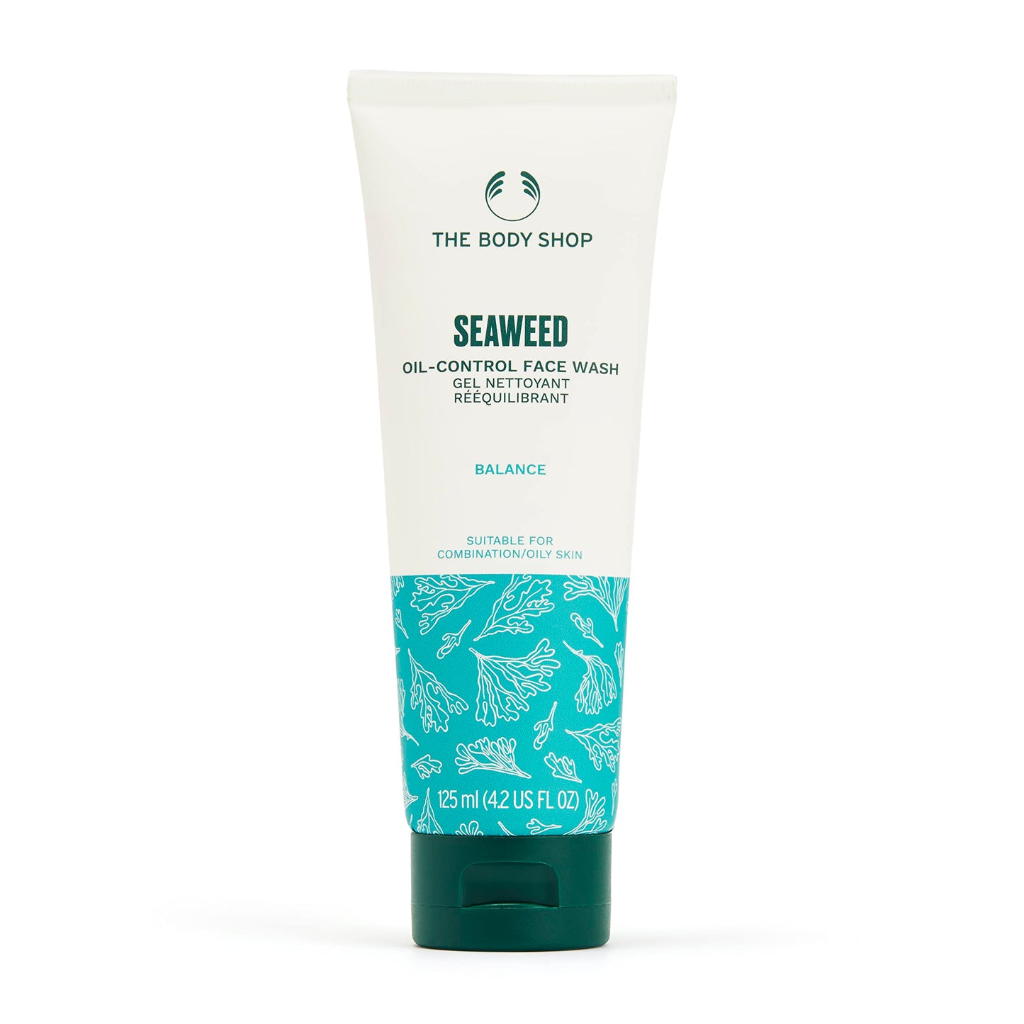The Body Shop Seaweed Gel Cleanser, For Oily and Combination Skin, Vegan, 125ml