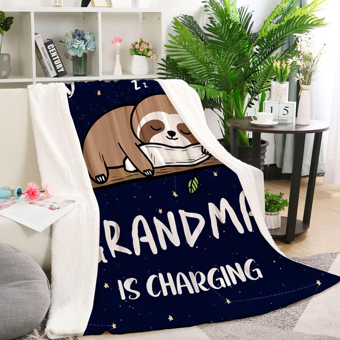 Grandma Gifts Blanket, Best Grandma Birthday Gifts Ideas, Great Gifts for Grandma, Grandmother Nana Gifts from Grandkids on Mothers Day Christmas Throw Blanket 50" x 60"