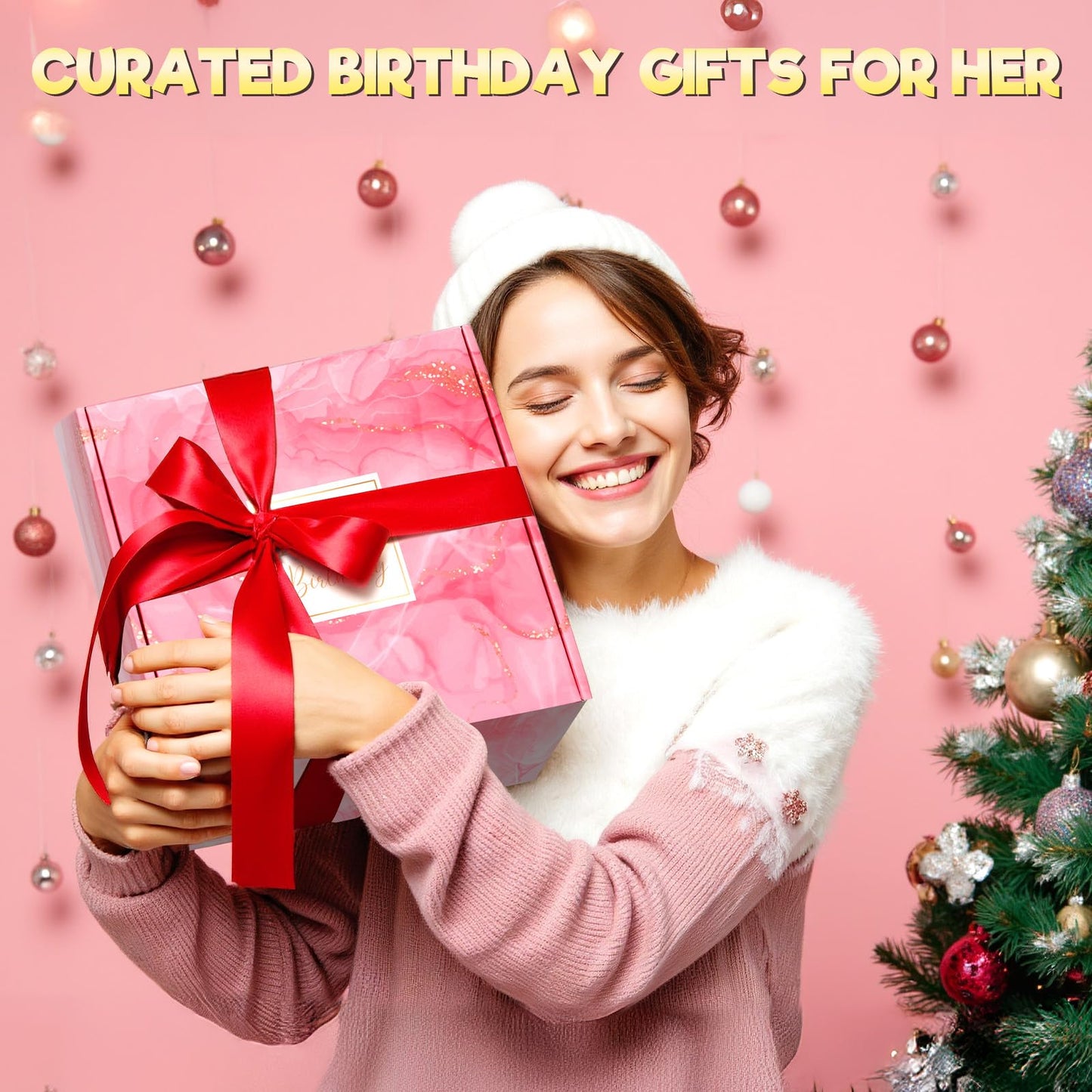 Birthday Gifts for Women, Gift Baskets for Women, Relaxing Spa Gift Baskets Self Care Birthday Box, Unique Birthday Gift Set for Her, Best Friend, Sister, Mom, Wife, Daughter, Girlfriend