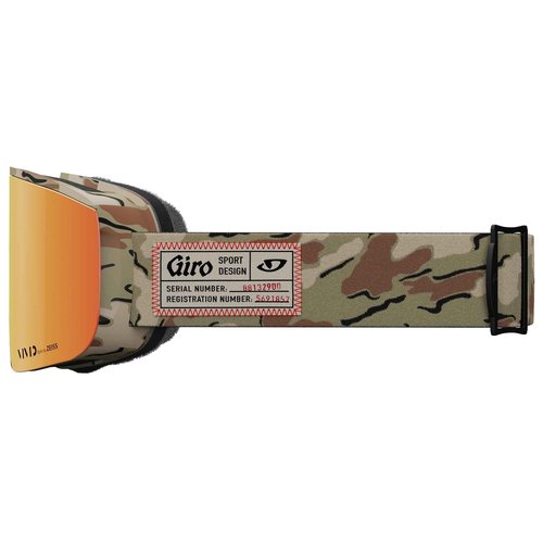 Giro Axis Adult Snow Goggle - Green Surplus Strap with VIVID Ember/VIVID Infrared Lenses