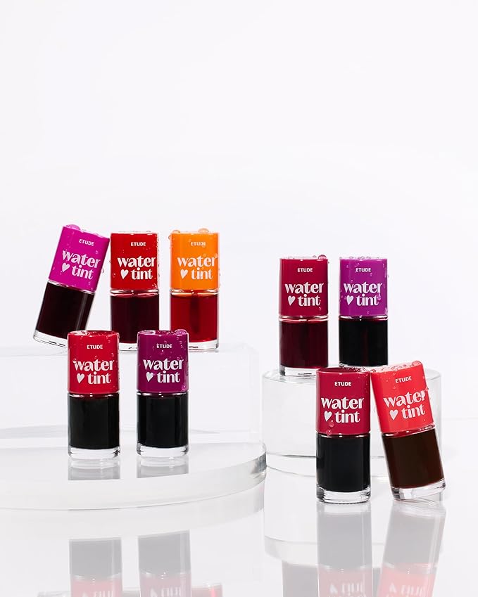 ETUDE Dear Darling Water Tint – Tomato Ade | Korean Lip Stain & Lip Tint for Hydrated Pink Lips, Smudge-Proof Long-Lasting Lip & Cheek Makeup | K-Beauty Gift, Stocking Stuffers