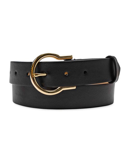 Cole Haan Women's Casual Fashion Belt, Black, Large