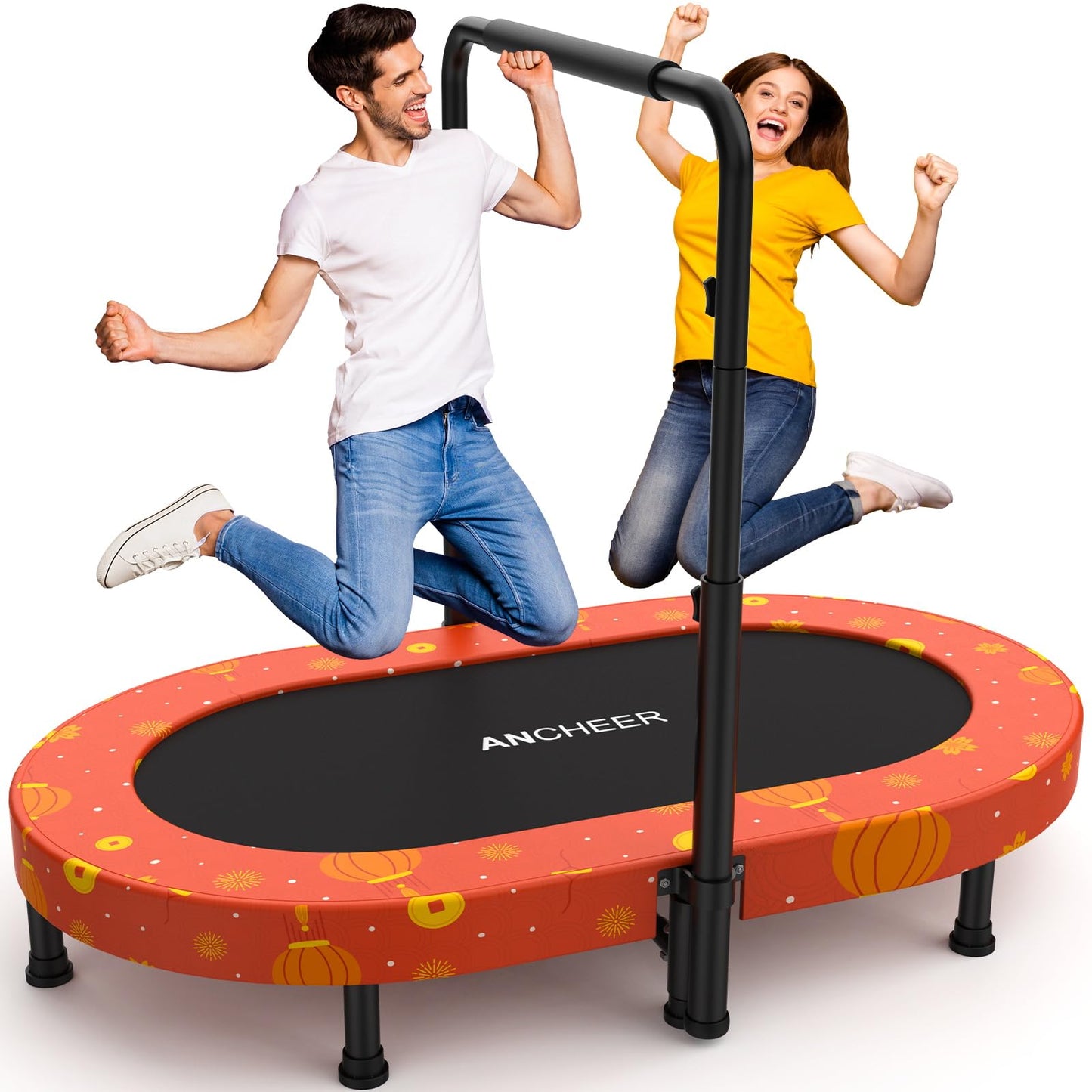 ANCHEER Trampoline for Kids, Toddler Trampoline with Handle, Child Small Rebounder for Indoor and Outdoor Use, 220 lbs Weight Capacity