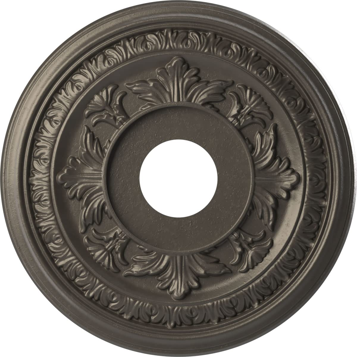 Ekena Millwork Cmp16Badst Baltimore Thermoformed Pvc Ceiling Medallion (Fits Canopies Up To 6 1/2), 16Od X 3 1/2Id X 1P, Univers